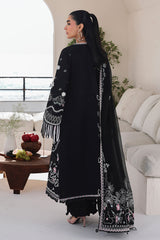 QALAMKAR -3PC LAWN EMBRIDERED FL-R1485