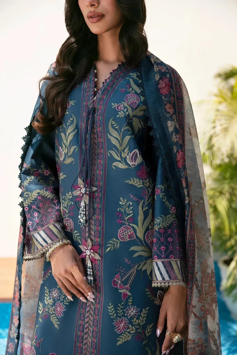 ETHNIC- 3PC LAWN EMBROIDERED FL-99