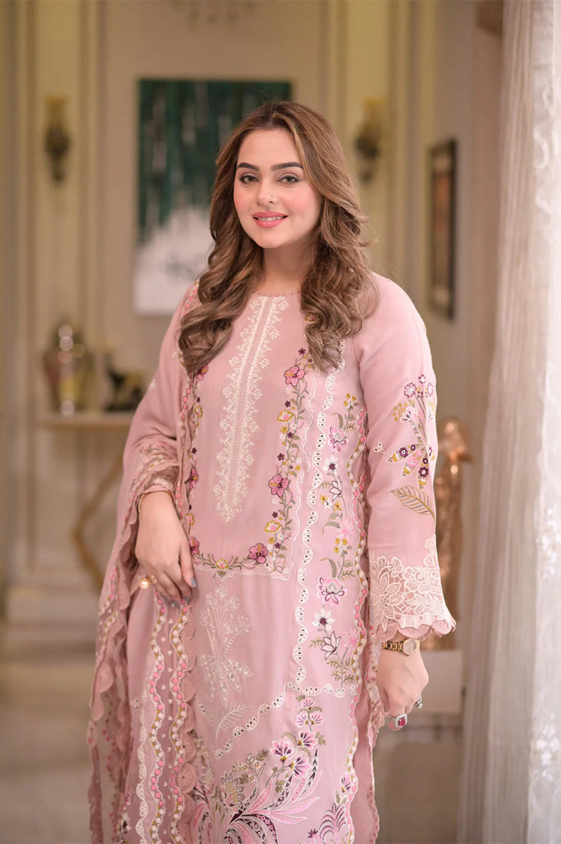 ANEELA'S-3PC LAWN EMBRIDERED FL-S260