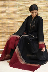 ZARPASH - 3PC DHANAK EMBROIDERED FL-W160