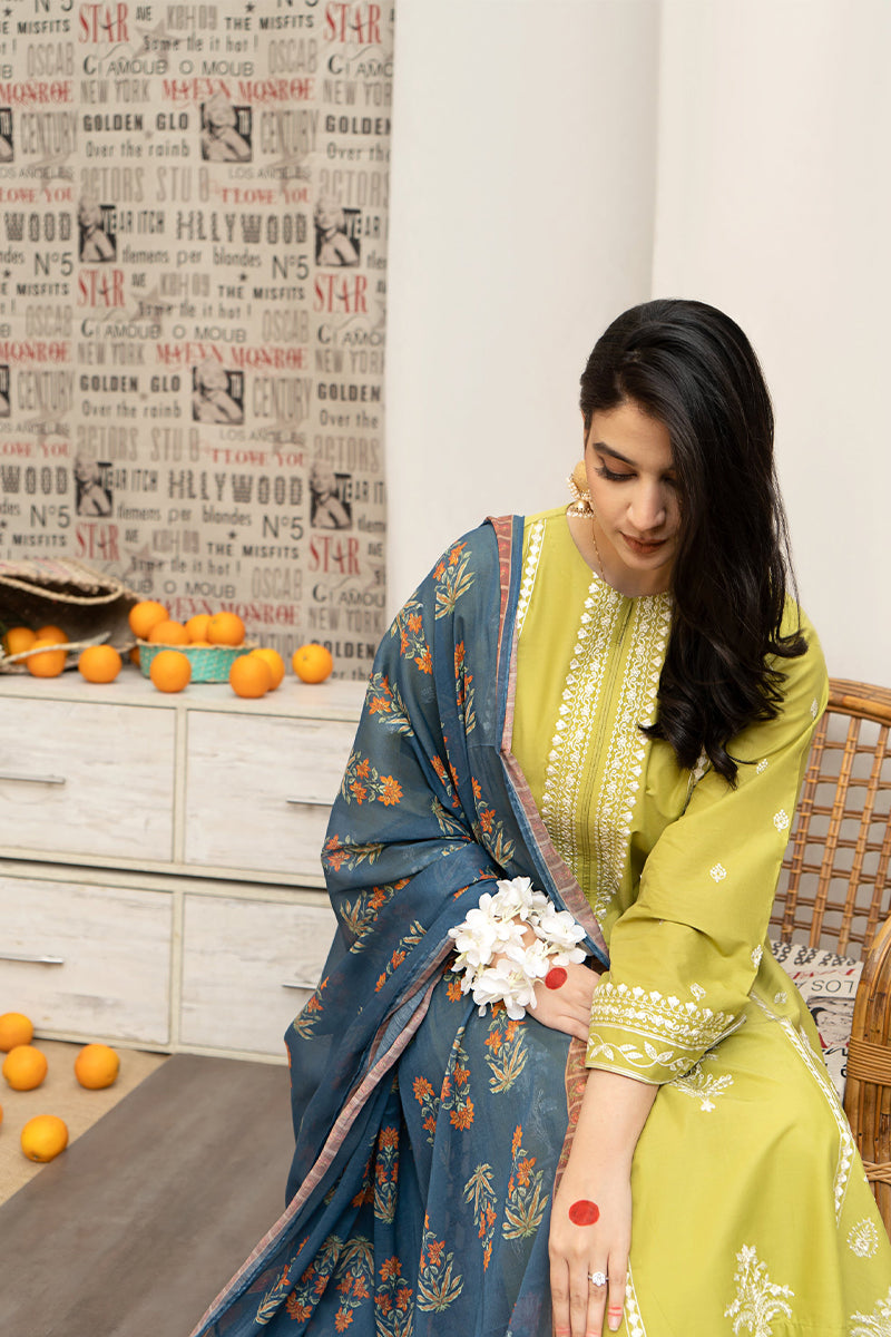URGE - 3PC LAWN EMBROIDERED FL-S110