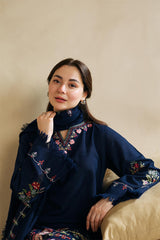 ZARA SHAHJAHAN - 3PC DHANAK EMBROIDERED FL-W79