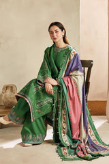 ZARA SHAH JAHAN - 3PC DHANAK EMBROIDERED FL-W81G