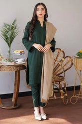 AISLING - 3PC DHANAK EMBROIDERED FL-W46