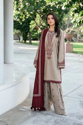 BAROQUE - 3PC LAWN EMBROIDERED FL-S168