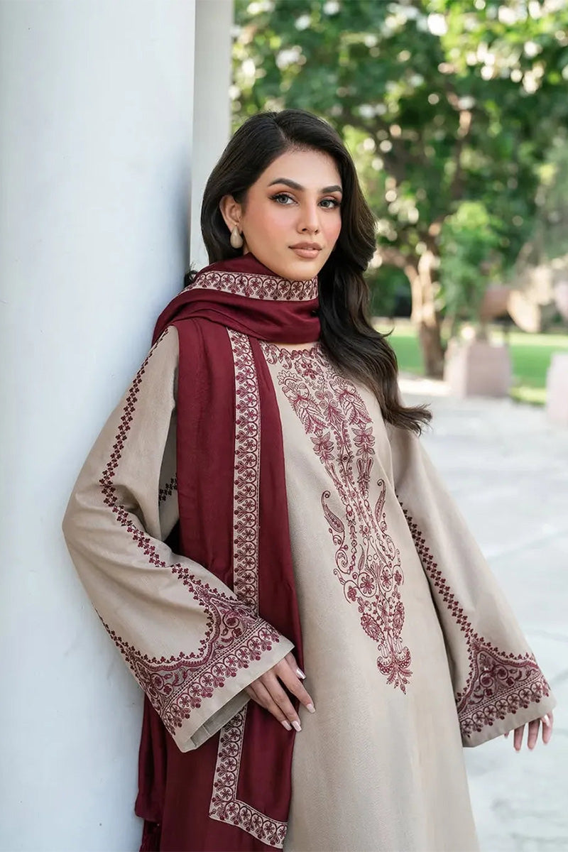 BAROQUE - 3PC LAWN EMBROIDERED FL-S168