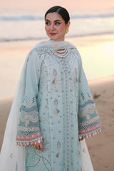QALAMKAR -3PC LAWN EMBRIDERED FL-256