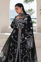 QALAMKAR -3PC LAWN EMBRIDERED FL-R1485