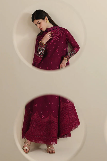 JAZMIN- 3PC LAWN EMBROIDERED FL-278