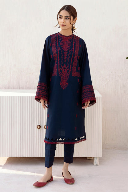 JAZMIN- 3PC DHANAK EMBROIDERED FL-W30