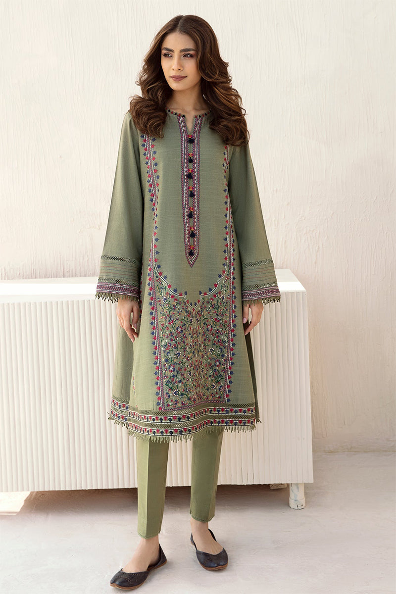 JAZMIN - 3PC DHANAK EMBROIDERED FL-W60