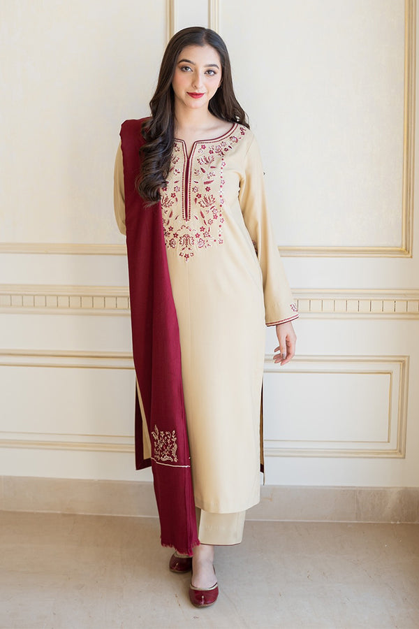 AISLING - 3PC DHANAK EMBROIDERED FL-72