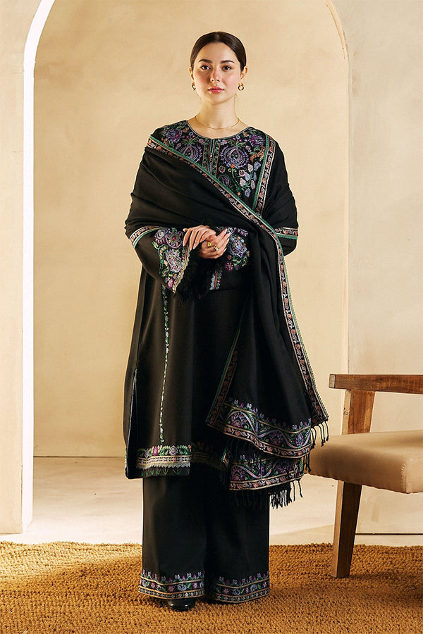 ZARA SHAHJAHAN - 3PC DHANAK EMBROIDERED FL-78B