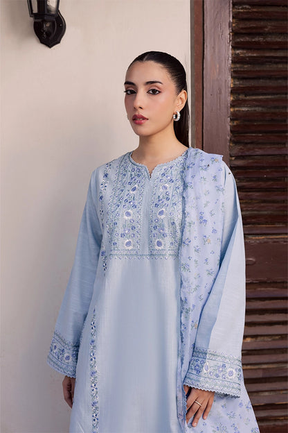 MANAT- 3PC LAWN EMBROIDERED FL-224