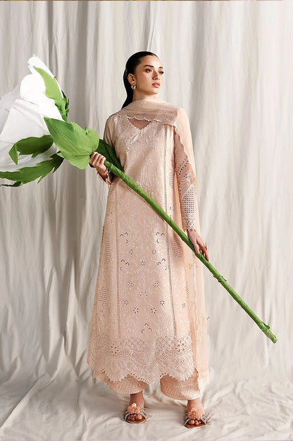 AZURE - 3PC LAWN EMBROIDERED FL-266