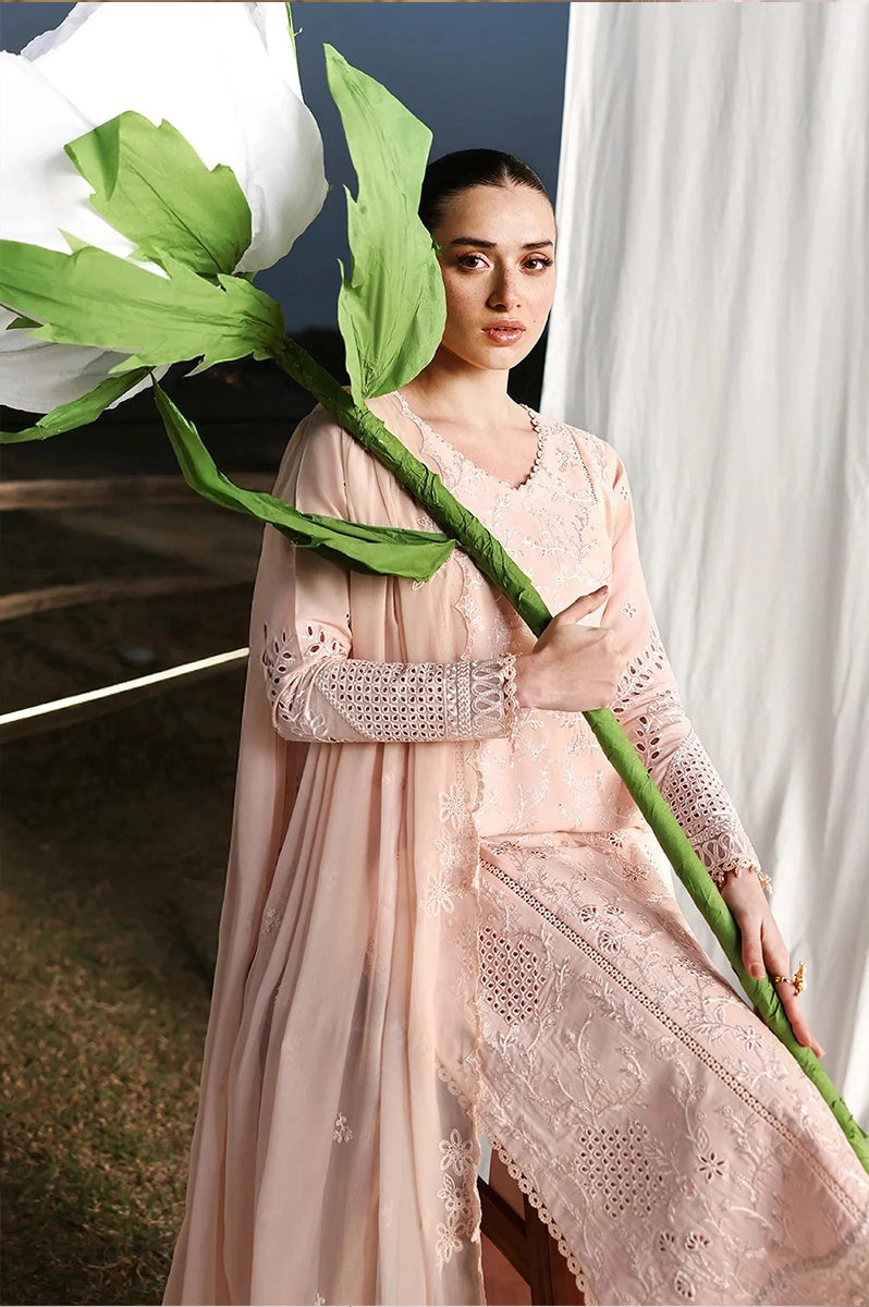 AZURE - 3PC LAWN EMBROIDERED FL-266