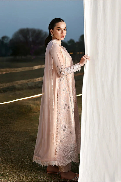 AZURE - 3PC LAWN EMBROIDERED FL-266