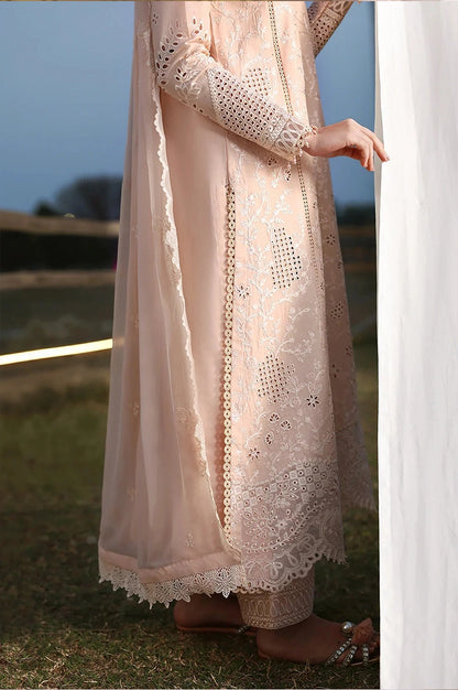 AZURE - 3PC LAWN EMBROIDERED FL-266