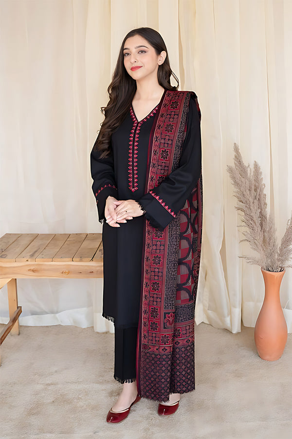 AISLING - 3PC DHANAK EMBROIDERED FL-145