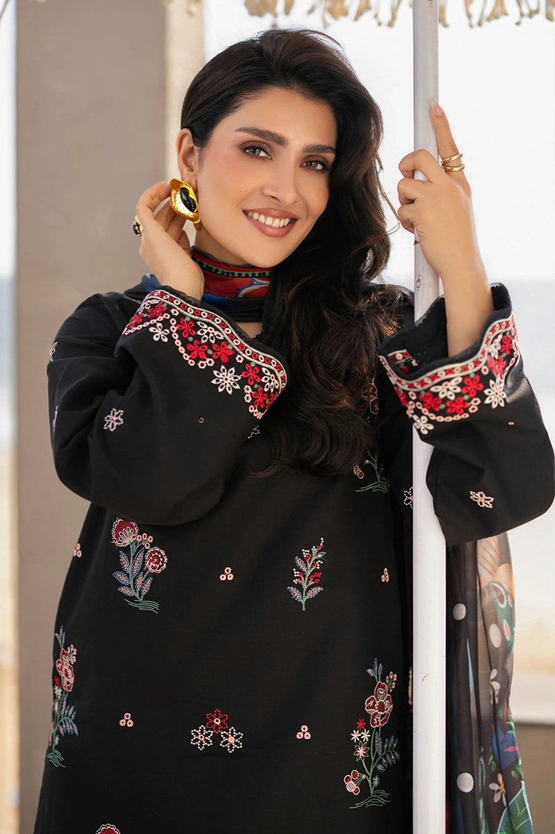 SERAN - 3PC LAWN EMBROIDERED FL-264