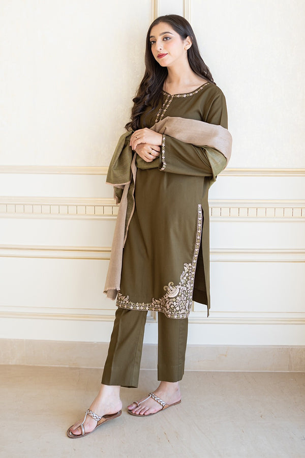 AISLING- 3PC DHANAK EMBROIDERED FL-74