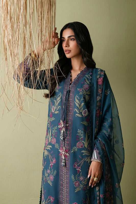 ETHNIC- 3PC LAWN EMBROIDERED FL-99