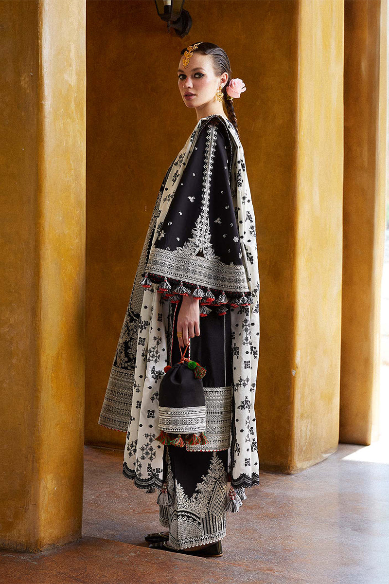 HUSSAIN REHAR -3PC LAWN EMBRIDERED FL-R1309
