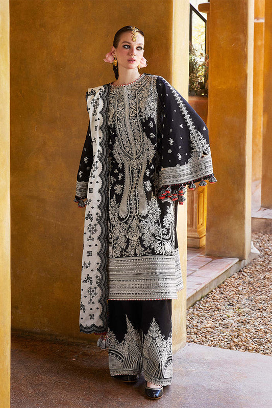 HUSSAIN REHAR -3PC LAWN EMBRIDERED FL-R1309