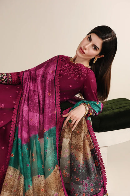 JAZMIN- 3PC LAWN EMBROIDERED FL-278