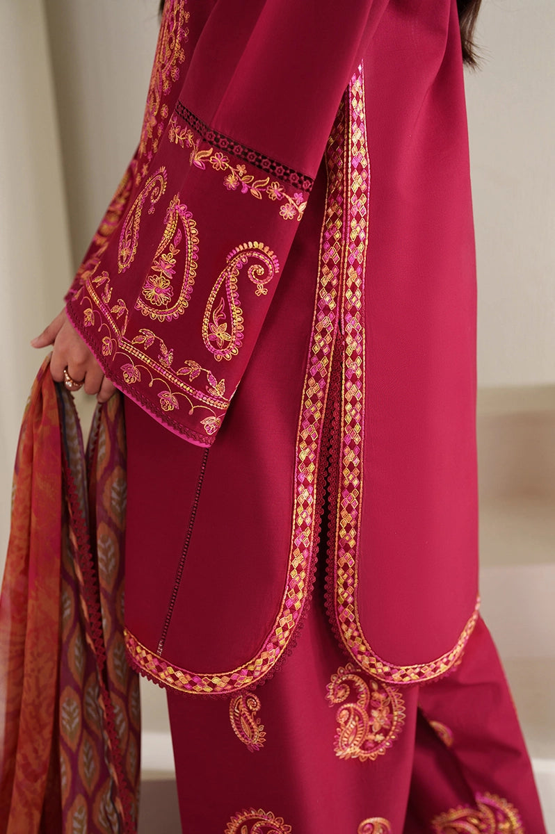 FARASHA - 3PC LAWN EMBROIDERED FL-265