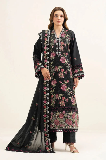 SAPPHIRE- 3PC LAWN EMBROIDERED FL-267