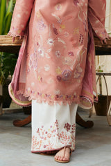 ZARA SHAH JAHAN - 3PC DHANAK EMBROIDERED FL-W89