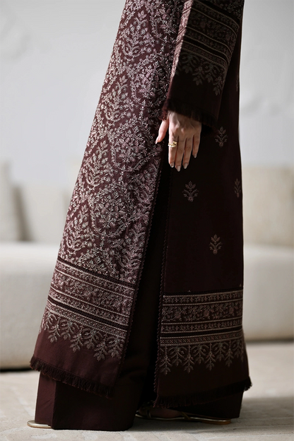 ZAIB - 3PC DHANAK EMBROIDERED FL-282B