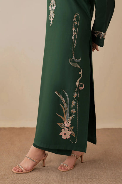 NOURA- 3PC DHANAK EMBROIDERED FL-22