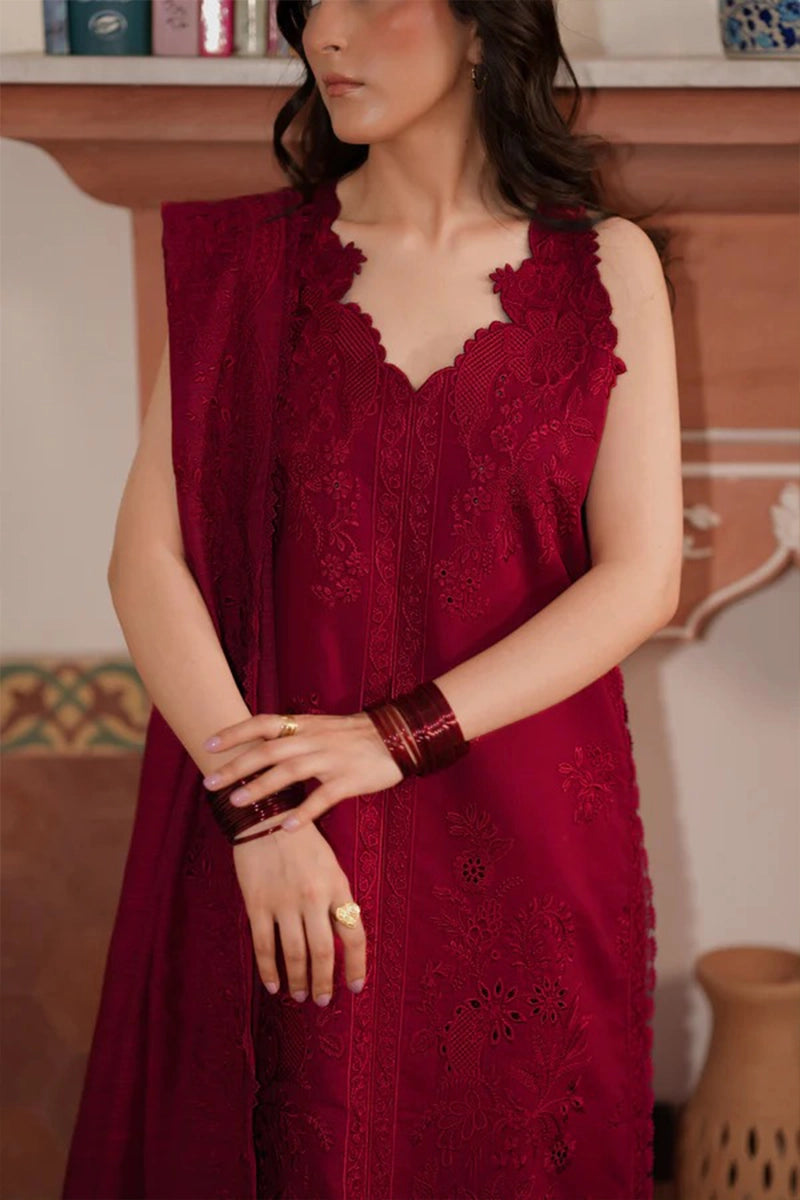 ZAIB- 3PC LAWN EMBROIDERED FL-276
