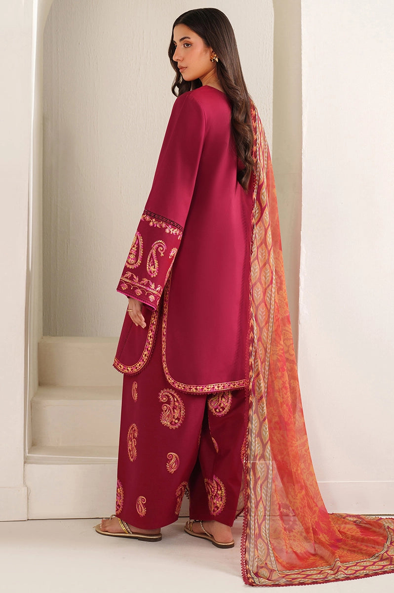 FARASHA - 3PC LAWN EMBROIDERED FL-265