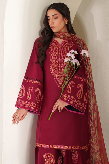 FARASHA - 3PC LAWN EMBROIDERED FL-265