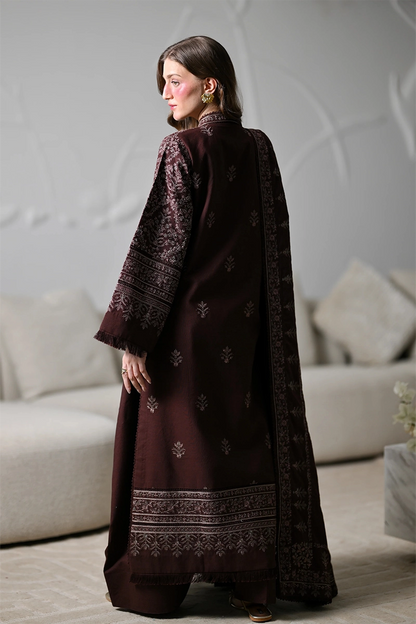 ZAIB - 3PC DHANAK EMBROIDERED FL-282B