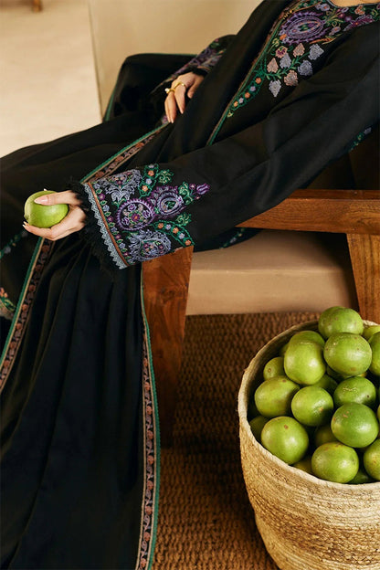 ZARA SHAHJAHAN - 3PC DHANAK EMBROIDERED FL-W78B