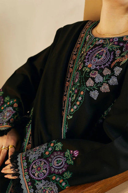 ZARA SHAHJAHAN - 3PC DHANAK EMBROIDERED FL-W78B