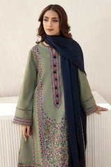 JAZMIN - 3PC DHANAK EMBROIDERED FL-W60