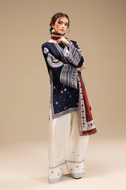 JAZMIN - 3PC DHANAK EMBROIDERED FL-W167