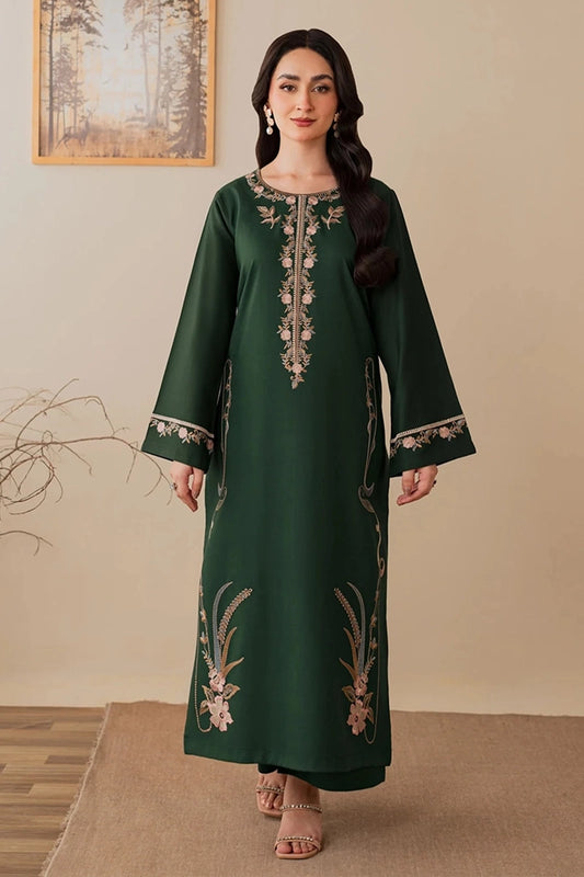 NOURA- 3PC DHANAK EMBROIDERED FL-22