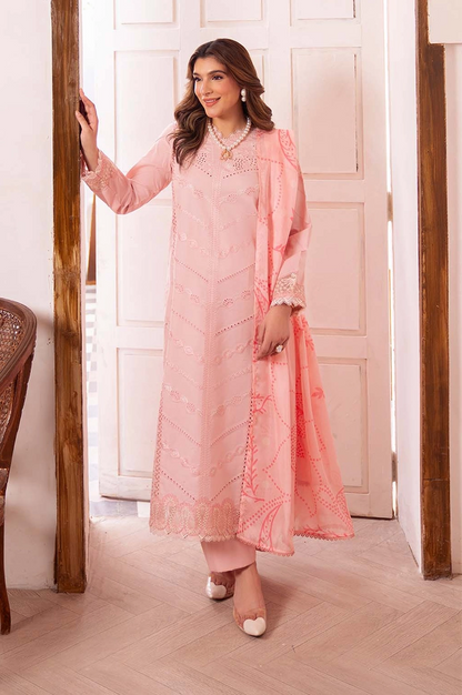 NEESHAY - 3PC LAWN EMBROIDERED FL-252