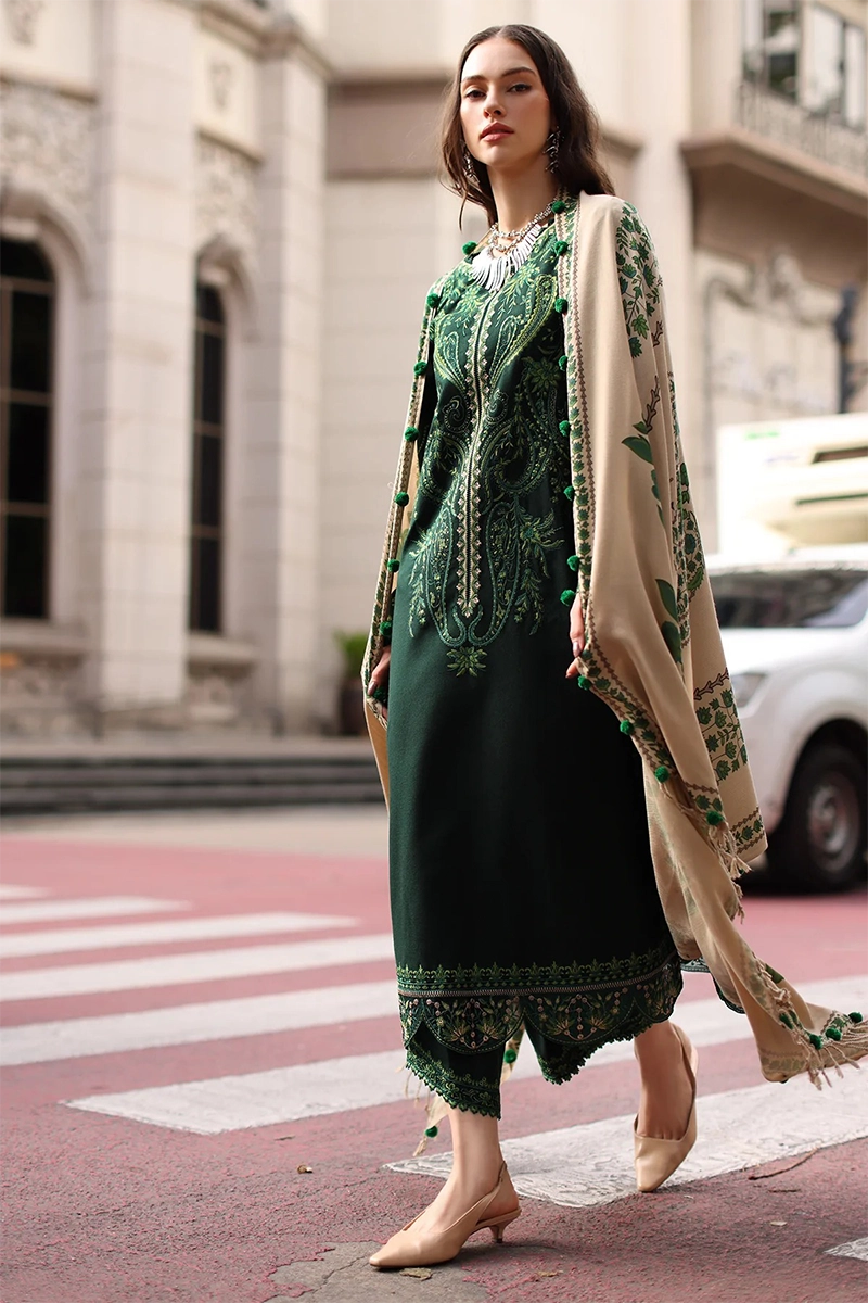 CHARIZMA - 3PC DHANAK EMBROIDERED FL-34N