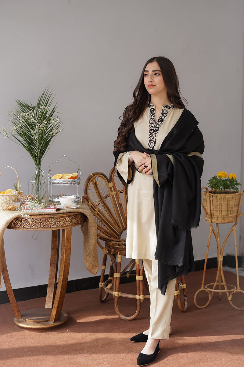 AISLING - 3PC DHANAK EMBROIDERED FL-W164