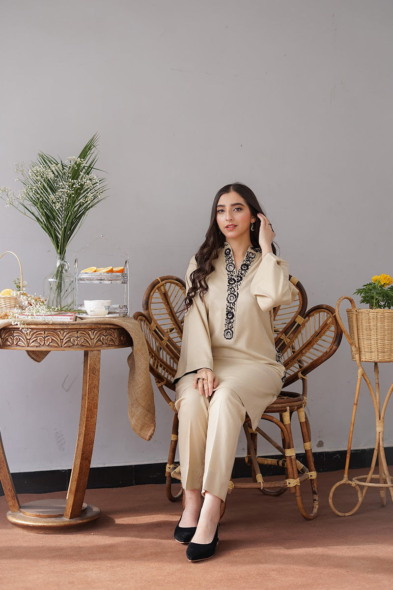 AISLING - 3PC DHANAK EMBROIDERED FL-W164