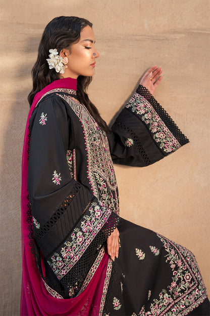 ZARPOSH - 3PC DHANAK EMBROIDERED FL-W210