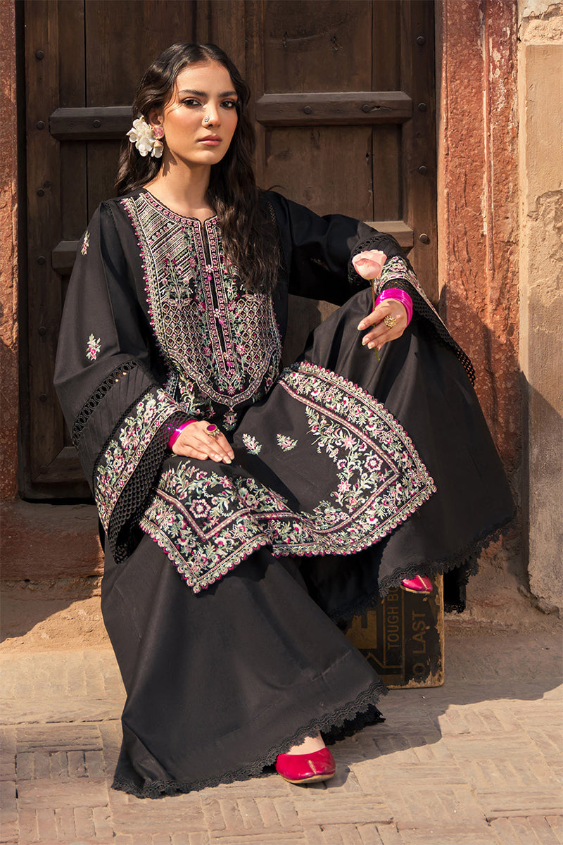 ZARPOSH - 3PC DHANAK EMBROIDERED FL-W210