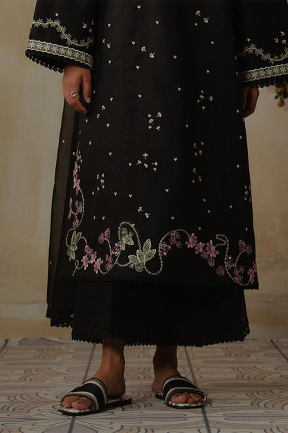 ZIVA - 3PC DHANAK EMBROIDERED FL-W203